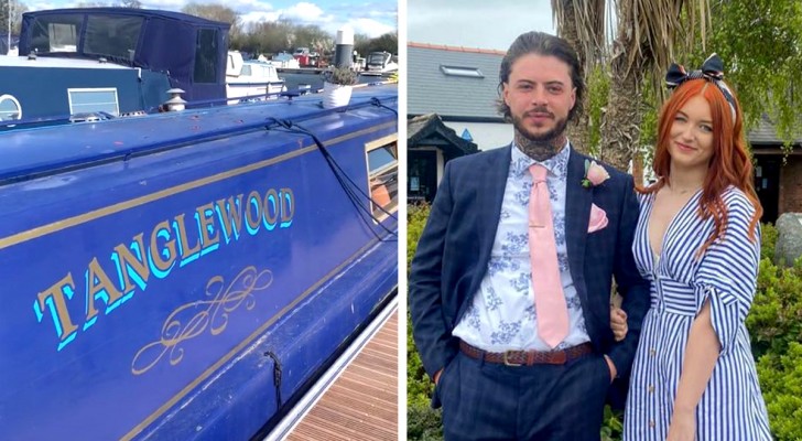 Couple are evicted and don't have the money for a house: they buy a barge
