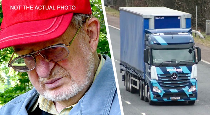 Som 90-åring tvingas han fortfarande arbeta som lastbilschaufför: 