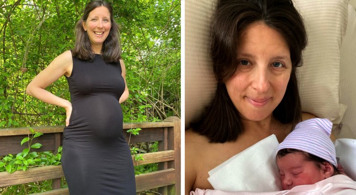 Woman has her first child at 40 and her second at 45: 