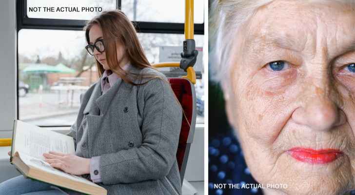En gravid kvinna vägrar resa på sig för en äldre dam på bussen och en stark diskussion bryter ut