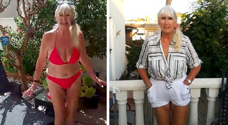 At 92, the woman wears a bikini elegantly: "I eat what I want and enjoy life"