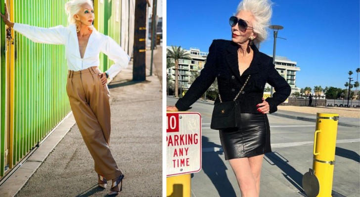 73-year-old model proves that age is not an obstacle to having style: "wear what you want"