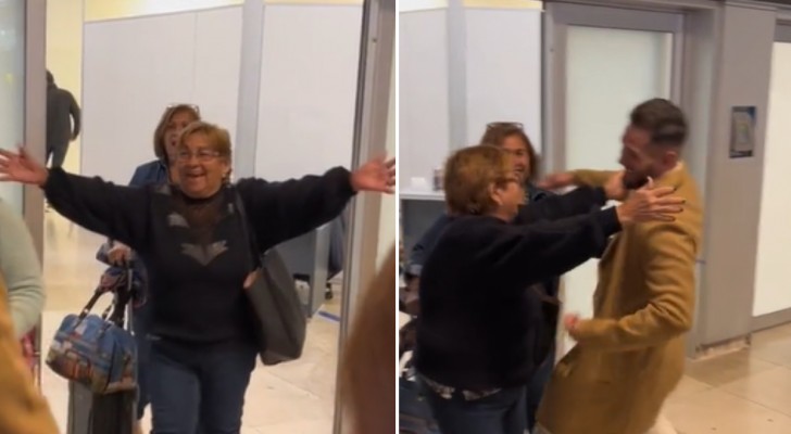 Ihr Sohn wartet am Flughafen auf sie: Die Mutter umarmt einen anderen Jungen, weil sie ihn mit ihm verwechselt