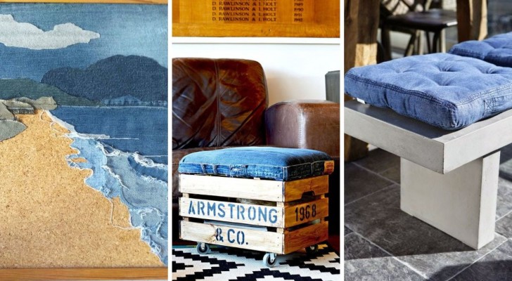 11 idées originales pour décorer la maison en utilisant vos vieux jeans