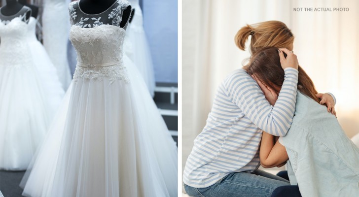 Fiancé makes a negative comment about his partner's wedding dress: she moves out