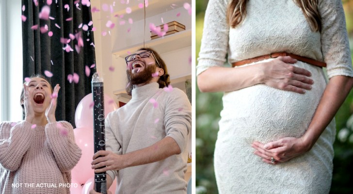 Future mother reveals her baby's gender to her boyfriend using colored confetti: he is colorblind