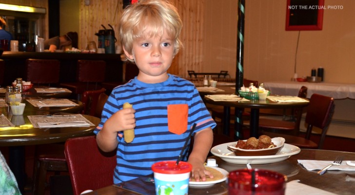 En restaurang förbjuder inträde för barn under 10 år: 
