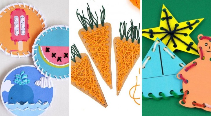 11 carte da cucire: dei lavoretti creativi super facili e coloratissimi