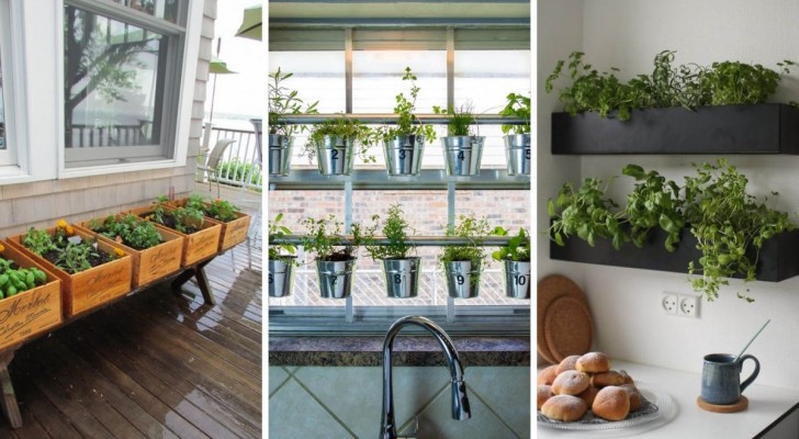 10 fantastiska gör det själv-planteringskärl för att odla aromatiska örter inomhus