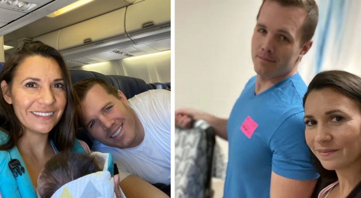 Eltern erhalten auf ihrem ersten Flug mit ihrer frischadoptierten Tochter eine wunderbare Überraschung