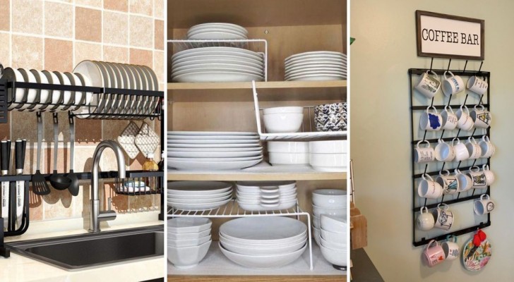 Organisieren Sie eine kleine Küche mit 10 raffinierten Tipps zum Platzsparen