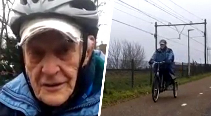 90enne percorre in bici 37 Km al giorno per vedere la moglie malata di Alzheimer