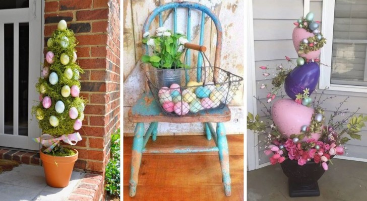 Versier je entree voor Pasen: 12 kleurrijke en creatieve decoraties om je door te laten inspireren