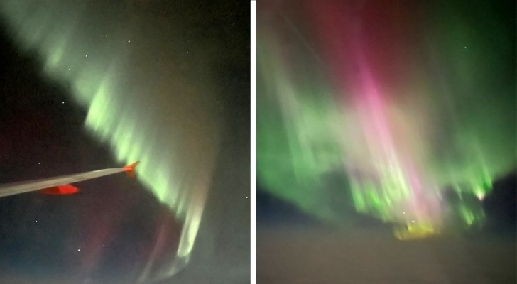Piloto cambia de ruta para mostrarles a los pasajeros el encantador espectáculo de la aurora boreal