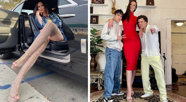 This woman is the tallest model in the world: 