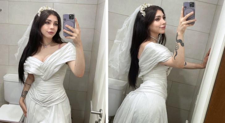 Tired of constant disappointments in love, this woman chose to marry herself
