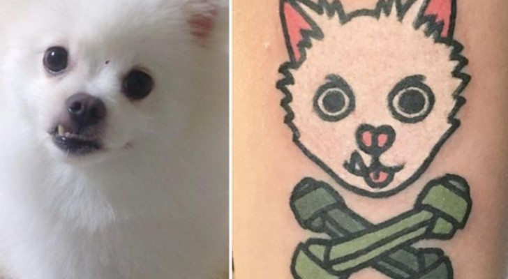 15 lavori dell'artista che trasforma gli animali domestici in simpatici tatuaggi
