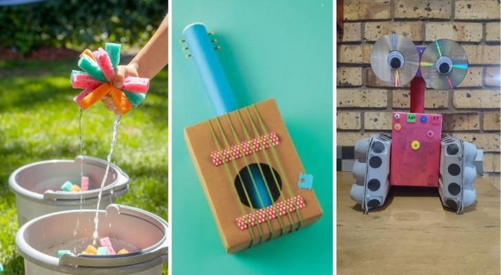 12 jouets pour enfants amusants et écologiques réalisés avec des matériaux recyclés 