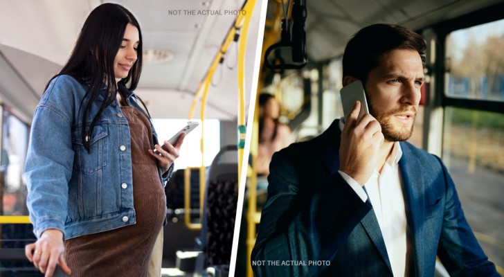 Un hombre se niega a ceder su asiento en el autobús a una mujer embarazada: 
