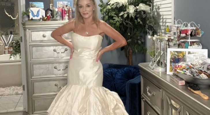 Questa donna ha comprato un abito da sposa da migliaia di dollari a soli 50: un affare incredibile