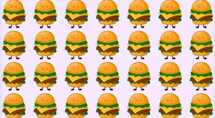 Casse-tête pour tester votre QI : arrivez-vous à repérer le cheeseburger différent en 9 secondes ?