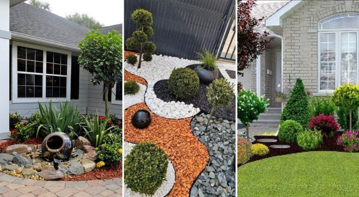 Liten trädgård på framsidan av huset: 10 lösningar för att få ut det mesta av den