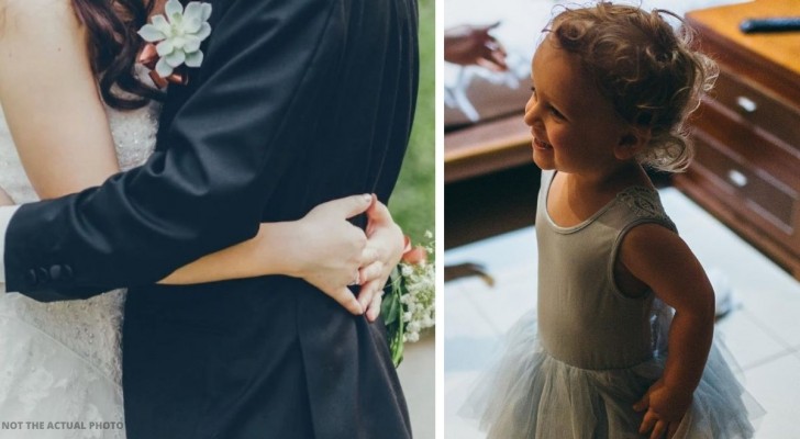 Moeder stemt ermee in om haar twee jaar oude zoon een jurk te laten dragen op haar bruiloft