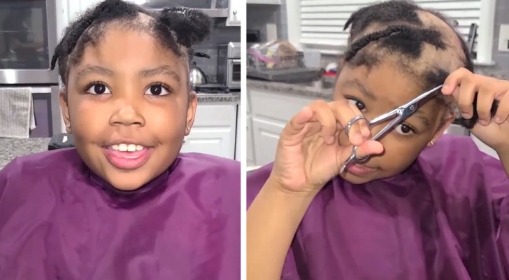 Une fillette de 8 ans atteinte d'alopécie se coupe tous les cheveux : "Je suis toujours belle" (+VIDEO)