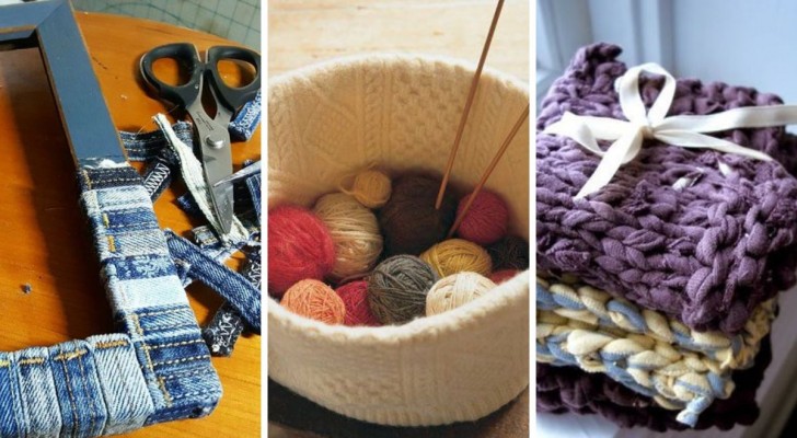 10 creatieve ideeën voor nuttige recycling van oude kleren en beschadigde stoffen