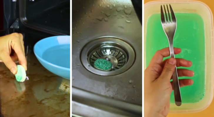 10 modi di pulire con le pastiglie per la lavastoviglie