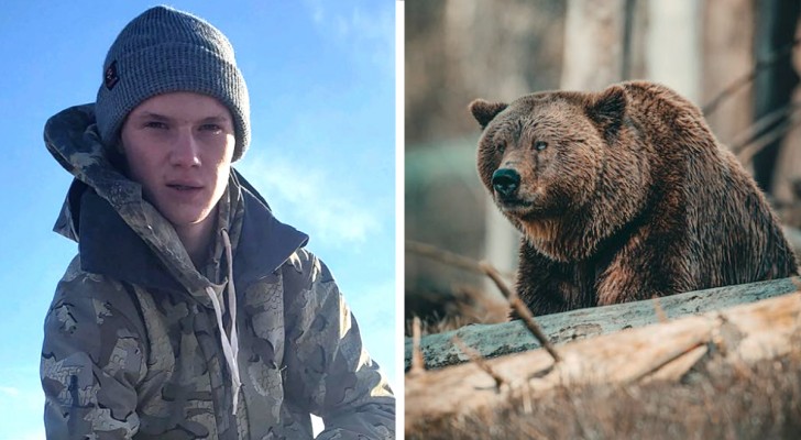 Zwei Jugendliche machen eine Wanderung in einem Park: Sie werden von einem Bär angegriffen