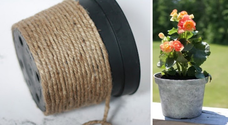6 idee geniali per riciclare e decorare i vasi in plastica delle piante