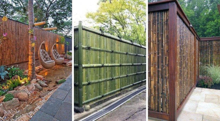11 recinzioni di bambù a riprova di quanto questo legno sia straordinario anche in giardino