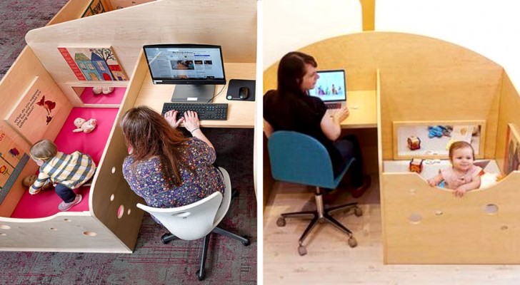 Des bureaux avec berceaux : une bibliothèque présente une solution possible pour aider les mères qui travaillent
