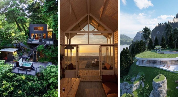 12 prachtige huizen om van te dromen in de natuur te wonen