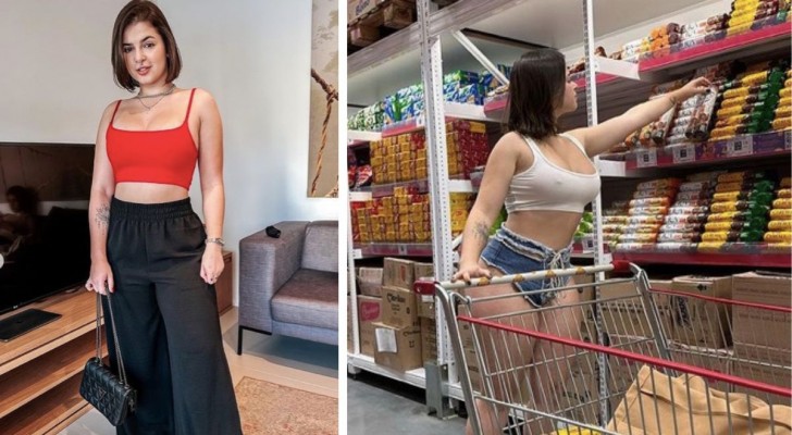 Modella di un sito per adulti cacciata da un supermercato per il suo abbigliamento