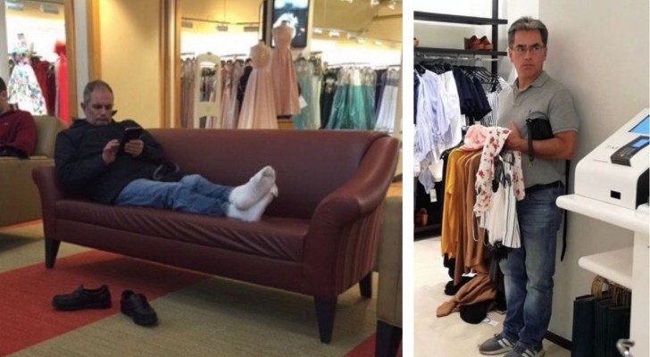 12 keer waarin echtgenoten 'in de steek werden gelaten' terwijl hun echtgenotes gingen winkelen