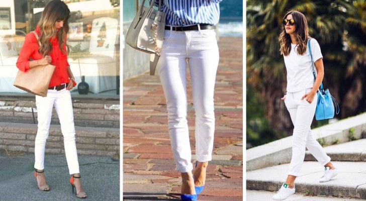 Pantaloni bianchi: 8 dritte infallibili per usarli in look sempre azzeccati
