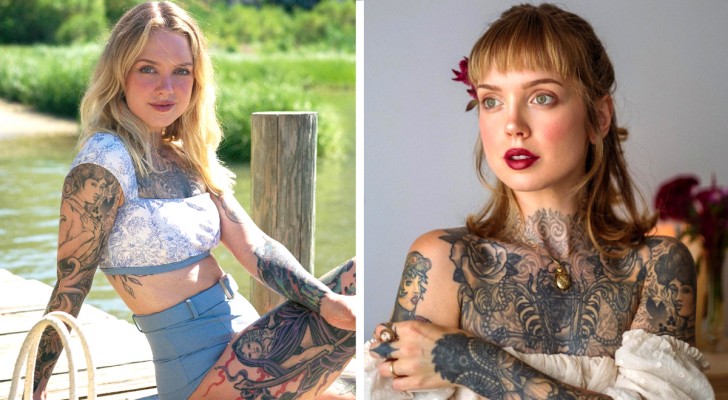 36 år gammal är hon täckt i tatueringar: "Jag ångrar det varje dag"