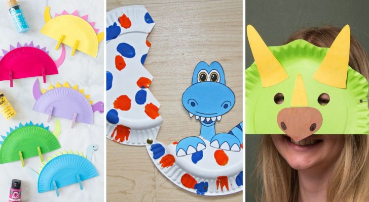 Dinosauri dai piatti di carta: 10 progetti creativi per divertire i bambini