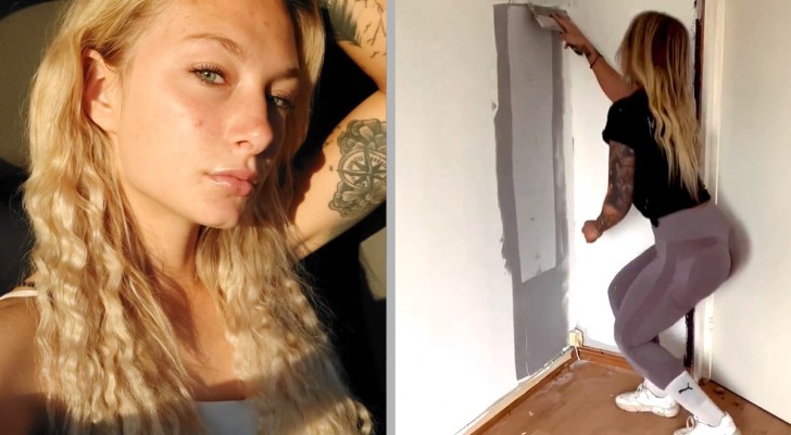 En kvinnan avslöjar varför hon hellre jobbar som murare trots att hon skulle kunna vara modell (+VIDEO)
