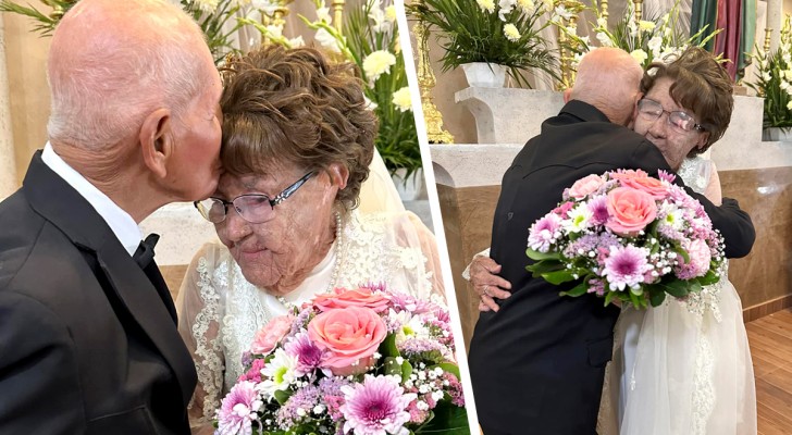 Después de 40 años de convivencia dos ancianos de 80 años deciden jurarse amor eterno (+VIDEO)