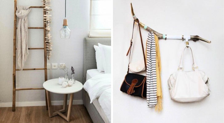 Hänga upp väskor och accessoarer i sovrummet: 4 riktigt originella idéer