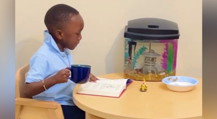Este niño de 6 años se hizo famoso por su curiosa rutina matutina (+VIDEO)