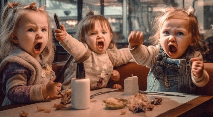 Een moeder werd een restaurant uitgestuurd omdat haar kinderen te onbeschoft waren