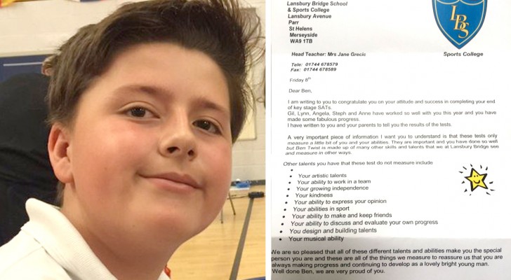 Autistic student fails his exams: his teacher writes him a wonderful letter