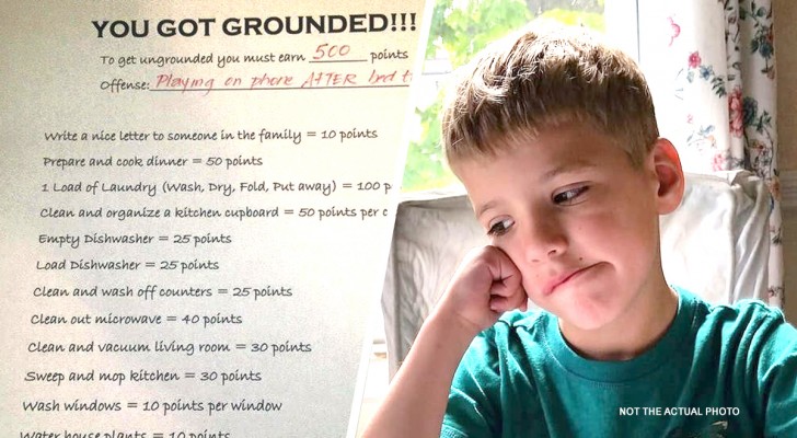 Sonen respekterar inte reglerna: mamman skriver en lysande och effektiv lista med "straff"