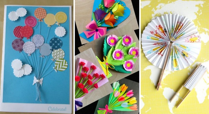 10 fröhliche Basteleien für Kinder aus Papier und Pappe