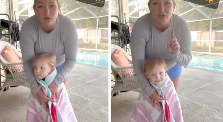 Instrutora de natação explica como você deveria enrolar uma criança na toalha na piscina (+VÍDEO)