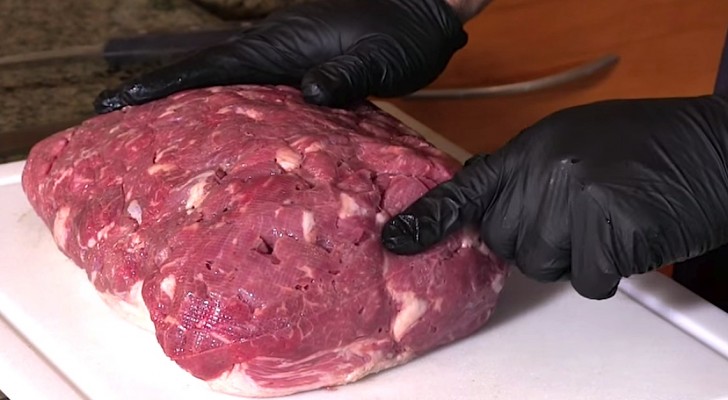 It seems just a normal piece of raw meat? Look how it was prepared...